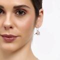 wholesale 925 Sterling Silver Red Cardinal Bird Earrings-0-1