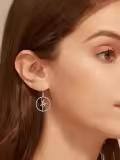 TOUPOP Sterling Silver Crystal Ballerina Dangle Drop Earrings-0-3