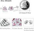 wholesale 925 Sterling Silver Celtic Birthstone Stud Earrings Celtic Knot Jewelry Gifts-0-5