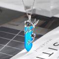 wholesale Sterling Silver Quartz Hummingbird Necklace Gift for Women Mom-0-7