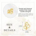 wholesale 14K Gold Double Heart Pendant Necklace with Cubic Zirconia Stones for Women-0-3