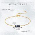 wholesale 14K Gold Freshwater Black Pearl Anklet for Women-0-3