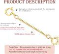 wholesale 10K Yellow Gold 1 2 3 4 5 Necklace Extender Chain w Double Spring Clasp Bracelet Anklet Extension-0-21