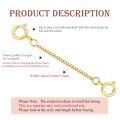 wholesale 10k Gold Extension Chain With Lobster Clasps For Jewelry Making-0-21