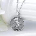 wholesale 925 Sterling Silver Egyptian Nefertiti and Anubis Pendant Necklace for Women & Men-0-3