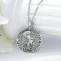 wholesale 925 Sterling Silver Nefertiti Profile Pendant With Sparkling Backdrop-0-3