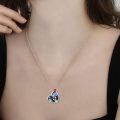 TOUPOP Sterling Silver Abalone Crystal Jack Skellington Necklace-0-2