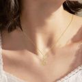 wholesale 925 Sterling Silver Gold Plated Heart Cat Pendant Necklace - Cute Gifts for Women and Girls-0-3