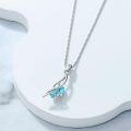 wholesale Sterling Silver Gemstone Pendant Necklace for Women Fine Jewelry Gift-0-15