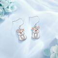 wholesale 925 Sterling Silver Pig Drop Earrings for Girls and Women's Gifts-0-2