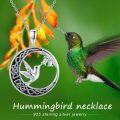 wholesale 925 Sterling Silver Hummingbird Pendant Necklace for Women Gifts-0-5