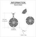 wholesale 925 Sterling Silver Compass Tear Drop Celtic Cremation Keepsake Pendant Necklace with Funnel and Fill Tool-0-3