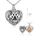 TOUPOP Sterling Silver Stone Custom Urn Locket Necklace For Ashes-0-0