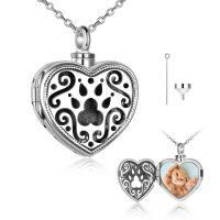 TOUPOP Sterling Silver Stone Custom Urn Locket Necklace For Ashes-undefined