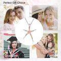 wholesale 925 Sterling Silver Opal Starfish Necklace Hawaiian Ocean Pendant-0-5