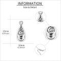 wholesale 925 Sterling Silver Celtic Knot Tear Drop Cremation Keepsake Pendant Necklace with Funnel and Fill Tool Set-0-5
