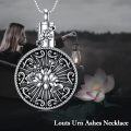 wholesale TOUPOP Oxidation Louts Urn Necklace For Ashes Cremation Jewelry For Ashes Memorial Jewelry Gift For Gilrs Women W/funnel Filler -0-2