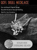 wholesale 925 Sterling Silver Pirate Skull Hat Pendant Necklace for Men Gothic s-0-3