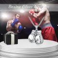 wholesale 925 Sterling Silver Boxing Glove Pendant Necklace s for Men Women Fighting Fighter Sport Gift Jewelry-0-4