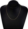 wholesale 14K Gold Box Chain Necklace for Women - 24 Length 3MM Width Lobster Claw Clasp-0-5