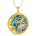 TOUPOP Sterling Silver Moon Star Necklace Sagittarius Zodiac Sign Pendant-0-2