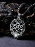 wholesale 925 Sterling Silver Celtic Knot Heart Pendant Necklaces for Men & Women-0-4