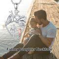 wholesale 925 Sterling Silver Anatomical Heart with Family Figures Pendant Necklace-0-4