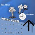 wholesale 925 Sterling Silver Norse Runes Stud Earrings - Viking Celtics Punk Nordics s for Her Him-0-2