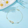 wholesale 14k Gold Heart Infinity Bracelet With Diamonds-0-2