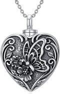 wholesale TOUPOP Heart Urn Necklace For Ashes 925 Sterling Silver Cremation Jewelry Keepsake Necklaces Memorial Sympathy Gifts For Women Mom Wife -0-0