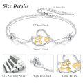 wholesale 925 Sterling Silver Cat Charm Bracelet With Moonstone-0-5