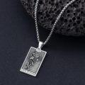 wholesale 925 Sterling Silver 925 Three of Swords Tarot Pendant Necklace for Men & Women Gift-0-5