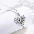 wholesale 925 Sterling Silver Celtic Knotwork Elephant Head Pendant Necklace for Women Luck Charm s-0-3