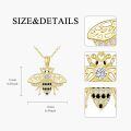 wholesale 14k Gold Bee Pendant Necklace-0-2