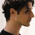 wholesale 925 Sterling Silver Twist Design Black Sleeper Hoops - Hypoallergenic Small Ear Cuffs for Women & Men-0-4