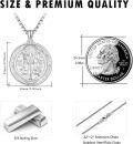 wholesale 925 Sterling Silver St Benedict Medal Necklace for Men Women Catholic Jewelry Protection Gift 36 Chain-0-4