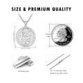wholesale 925 Sterling Silver St Benedict Medal Necklace for Men Women Catholic Jewelry Protection Gift 36 Chain-0-4