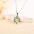 wholesale 925 Sterling Silver Daisy Flower Photo Locket Charm Necklace for Women Girls -0-3
