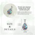 wholesale 925 Sterling Silver 925 Abalone Shell Soccer Girl Pendant Necklace-0-5