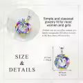 wholesale 925 Sterling Silver Pink Flamingo & Blue Palm Tree Crystal Pendant Necklace-0-16