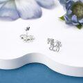 wholesale 925 Sterling Silver Horse Stud Earrings Animal s for Women-0-1
