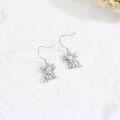 wholesale 925 Sterling Silver Highland Cow Sunflower Dangle Stud Leverback Hoop Earrings-0-33