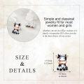 wholesale 925 Sterling Silver Cow Stud Earrings for Women's-0-5