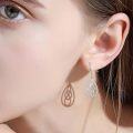 wholesale 925 Sterling Silver Teardrop Celtic Knot Drop Earrings - Irish s for Women-0-1