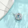TOUPOP Sterling Silver Crystal Dog Pendant Necklace For Women-0-4