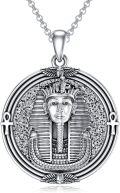 wholesale 925 Sterling Silver Egyptian Pharaoh Pendant Necklaces for Women and Men-0-0