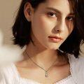 wholesale 925 Sterling Silver Heart-Shaped Cat Pendant Necklace - Cute Gift for Women & Girls-0-2