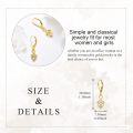 wholesale 10K Gold Infinity Love Heart Dangle Leverback Earrings for Women-0-4