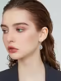 TOUPOP Sterling Silver Birthstone Tree Of Life Earrings-0-4