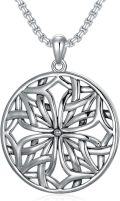 wholesale Celtic Cross Necklace For Men Women 925 Sterling Silver Celtic Knot Necklace For Fathers Day Anniversary Christmas Thanksgiving Birthday Gifts For Him -0-0